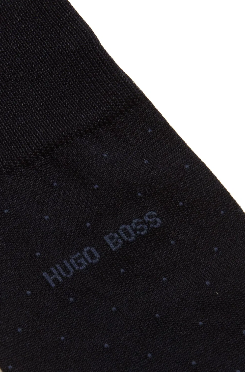 Носки с микроточечным узором HUGO BOSS из мерсеризованного хлопка, темно-синие — фото 3