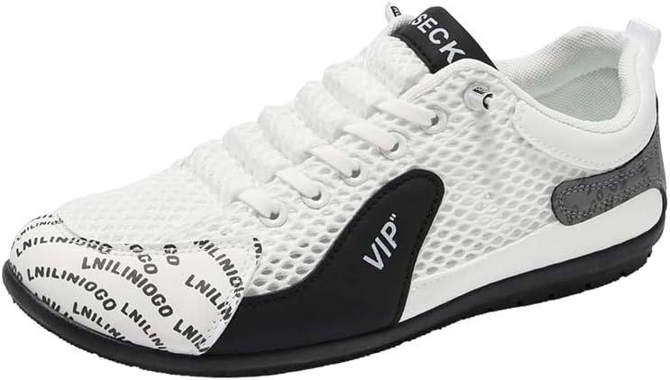 

Мужские повседневные кроссовки Hhhchpm, оксфорды, деловые, дышащие сетчатые прогулочные кроссовки, тennис, удобные, ортопедические спортивные туфли, белый/черный