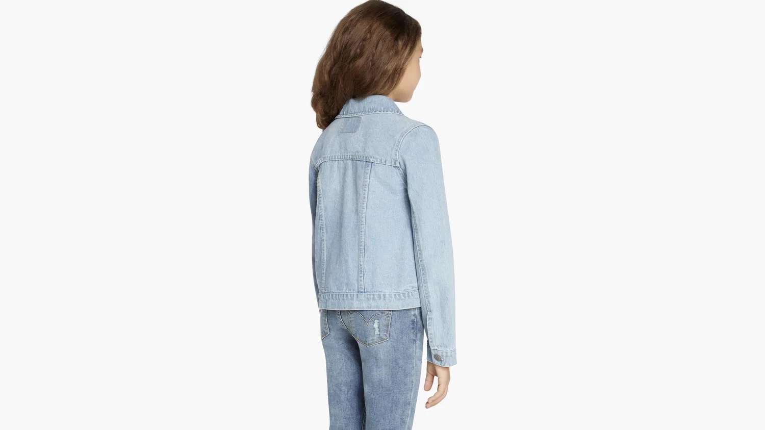 Куртка дальнобойщика для девочек 7-16 лет Levi's, Blue — фото 3