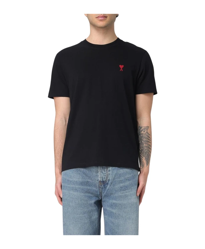 

Простая футболка с коротким рукавом Ami Paris, черный