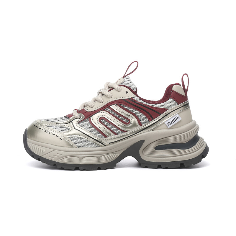 

Кроссовки Jin Baichuan Chunky Sneakers Women's Mid-top, серебряный, Серый, Кроссовки Jin Baichuan Chunky Sneakers Women's Mid-top, серебряный