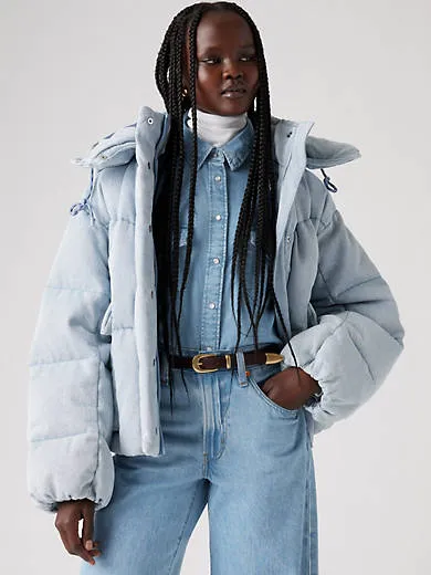 

Короткая куртка-пуховик в стиле вестерн Levi's, цвет Celebrate The Moment - Light Wash