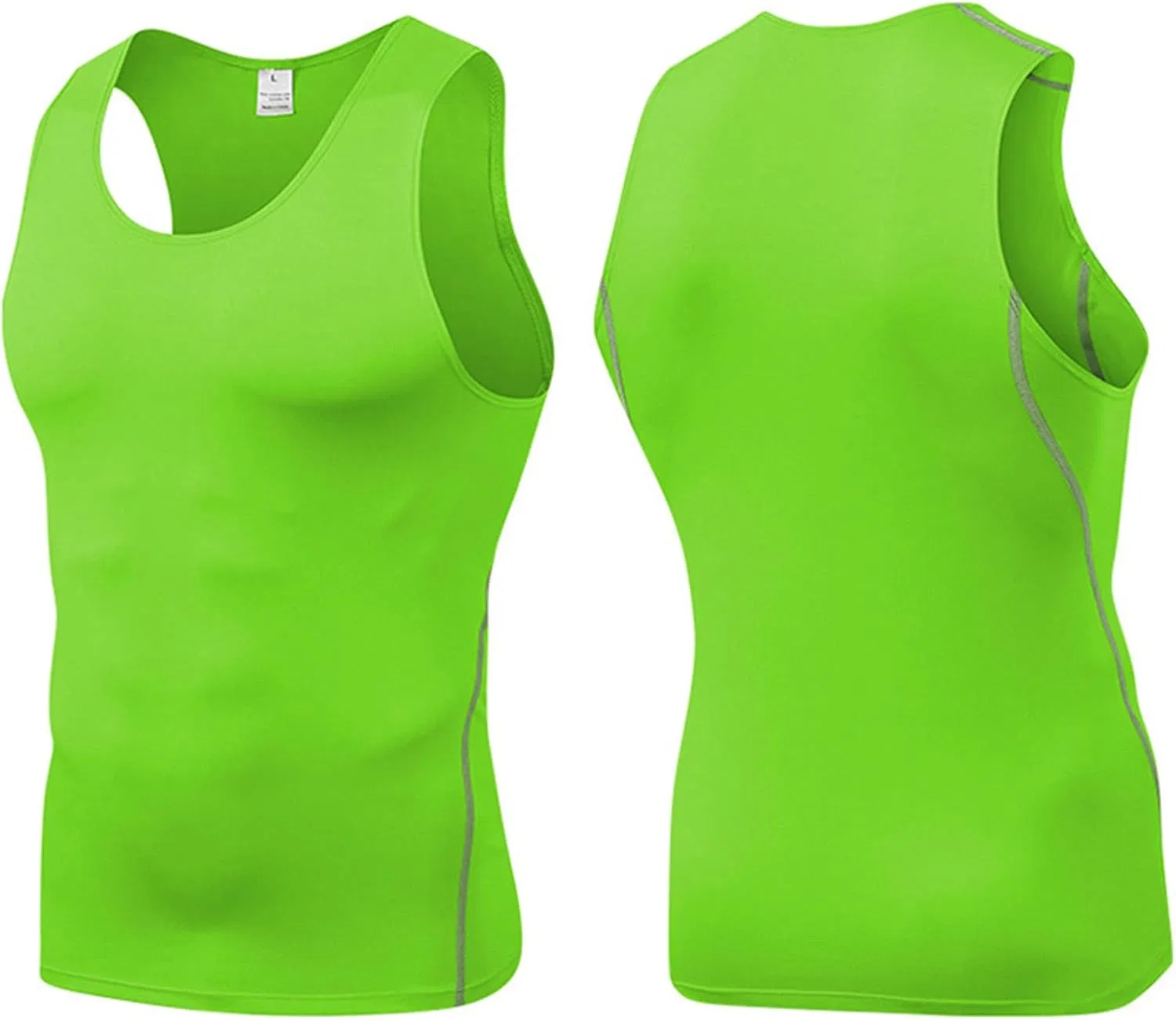 Мужская компрессионная майка, корректирующая фигуру, Green — фото 4