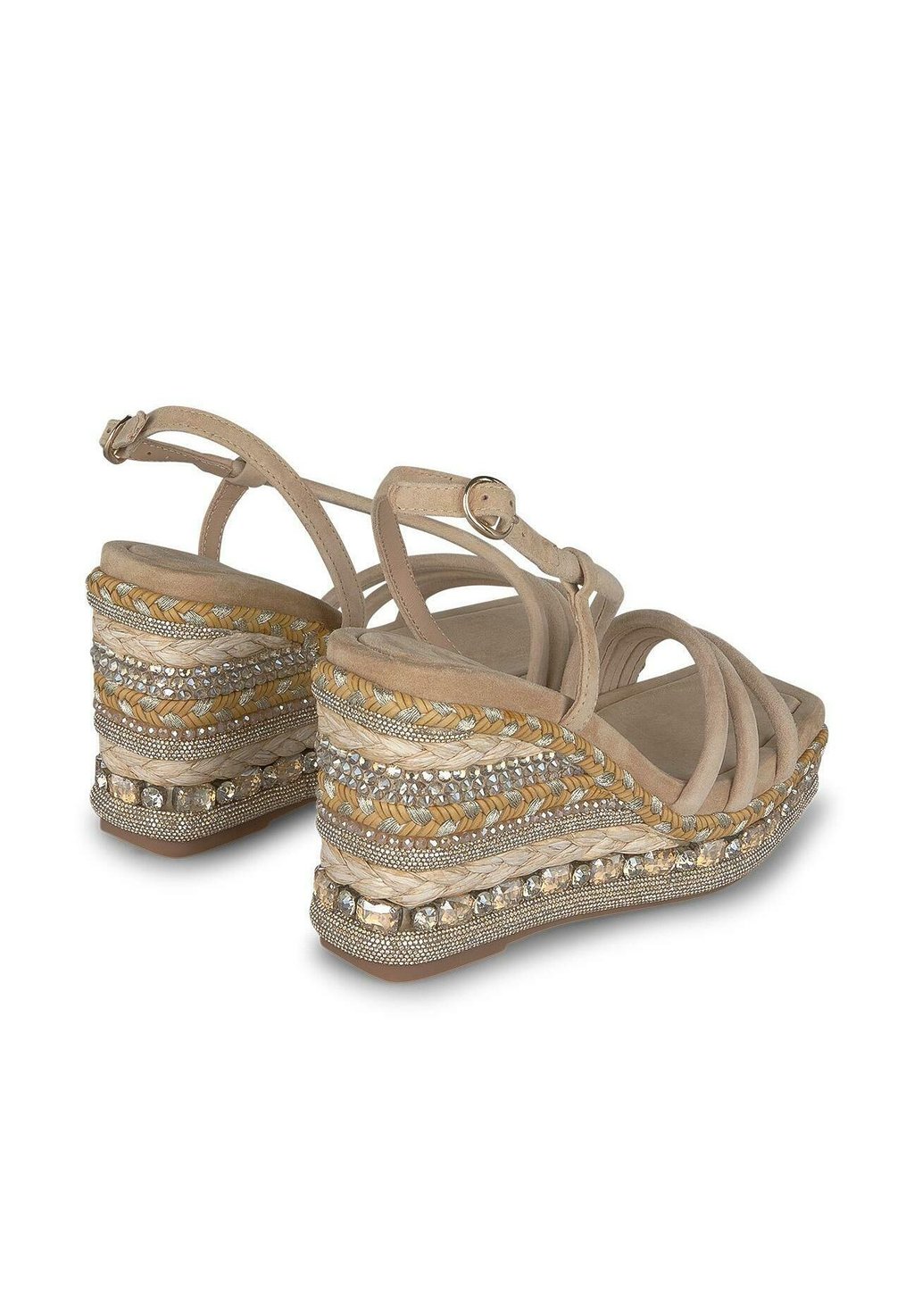 Босоножки на танкетке Espadrillas Alma en Pena, песочный — фото 3