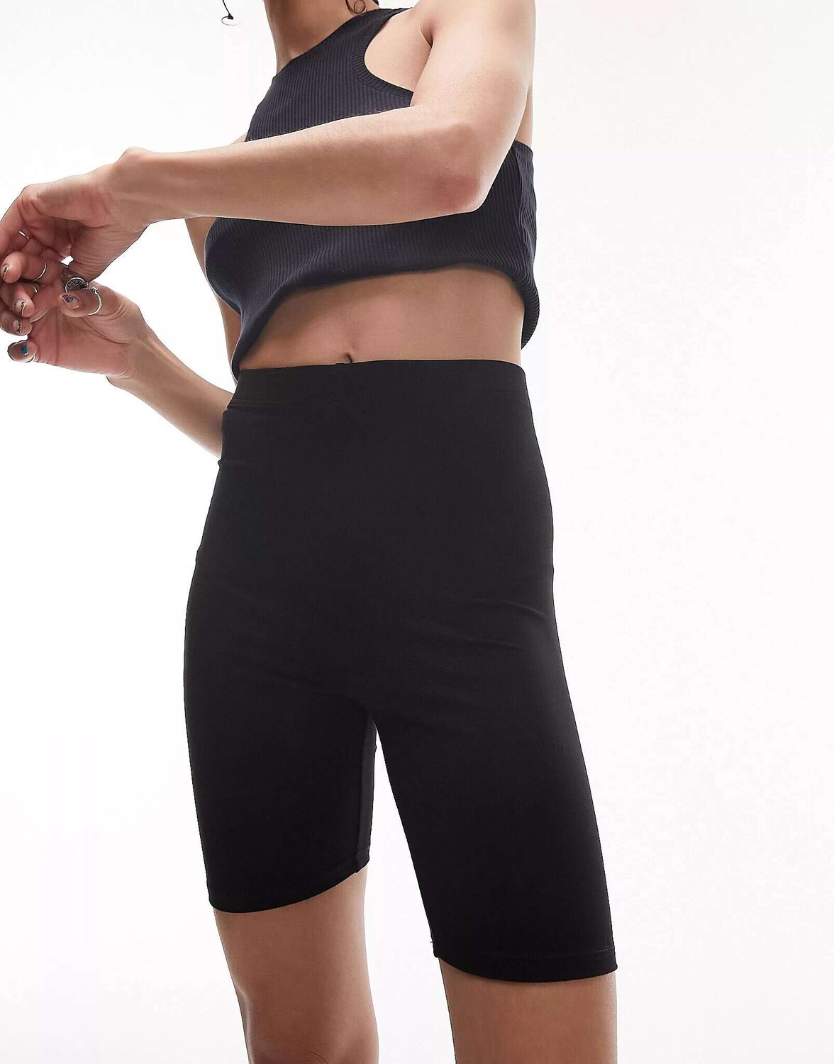 

Черные базовые леггинсы Topshop