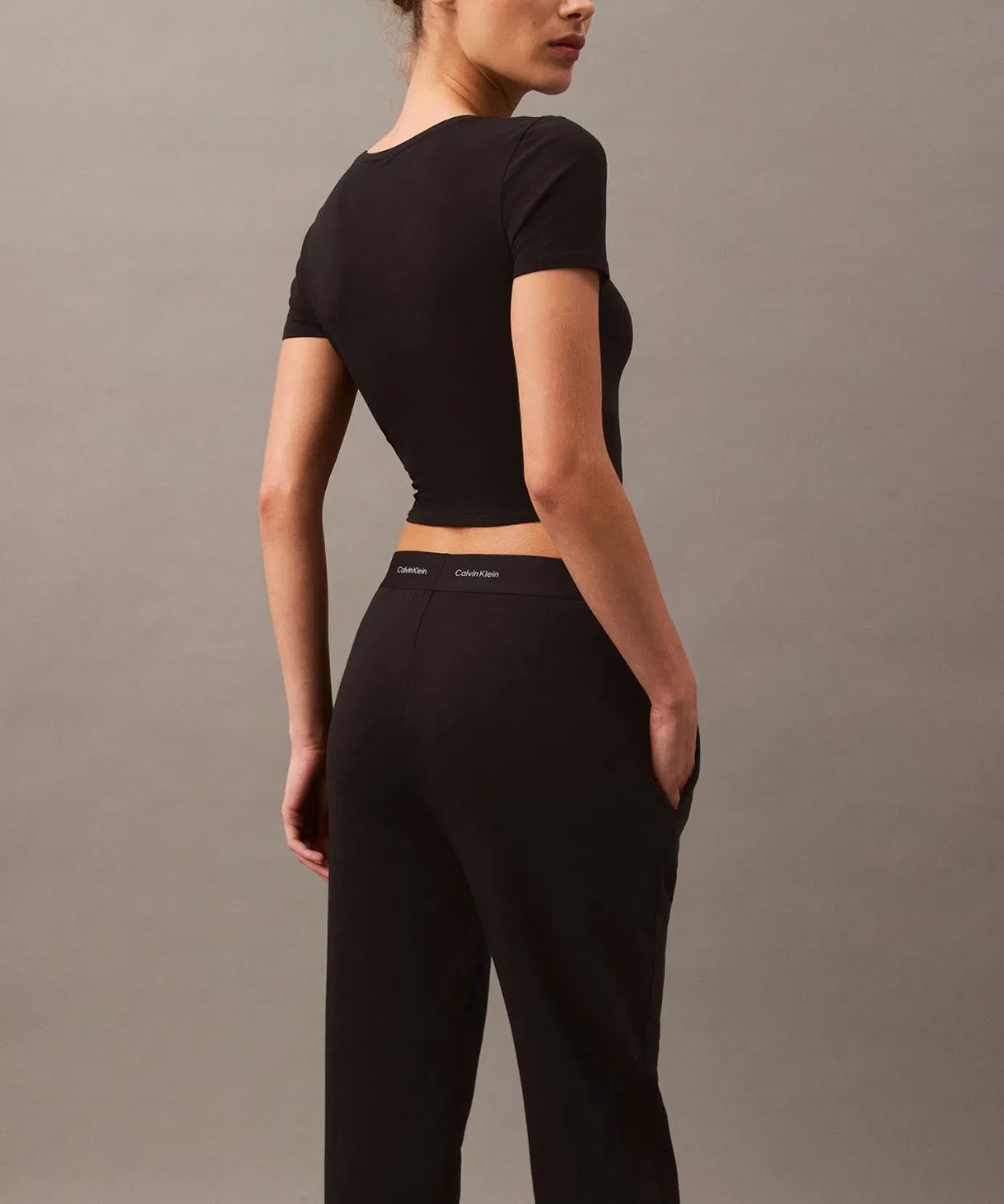 Джоггеры из французского трикотажа Calvin Klein, серые — фото 3
