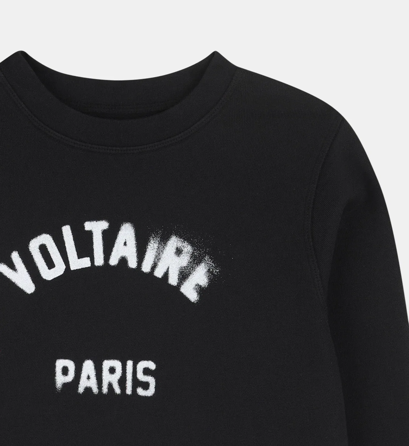 Свитшот с круглым вырезом Zadig&Voltaire Kids, черный — фото 4