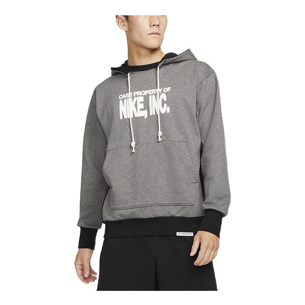 

Толстовка Nike Dri-FIT Standard Issue Alphabet Pullover Basketball Gray, мультиколор