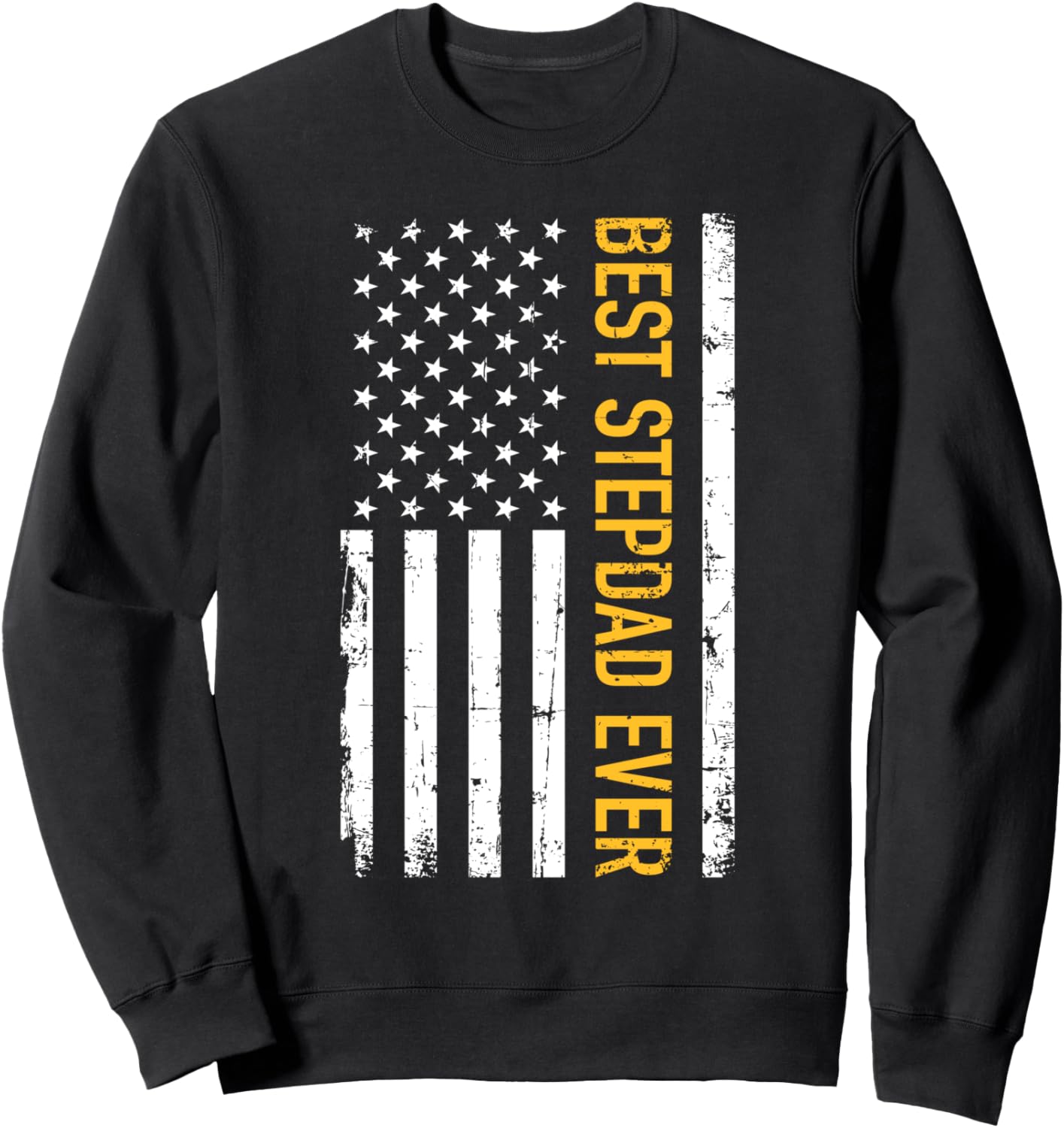 

Лучший тесть на свете! Винтажная толстовка с американским флагом Best Father-In-Law Gift Ever, черный