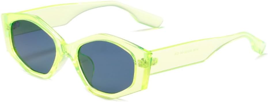 

Модные солнцезащитные очки неправильной формы «кошачий глаз» для женщин, ретро-очки в стиле «желейный чай», солнцезащитные очки UV400 для мужчин с градиентным покрытием MTZJH, Green Gray