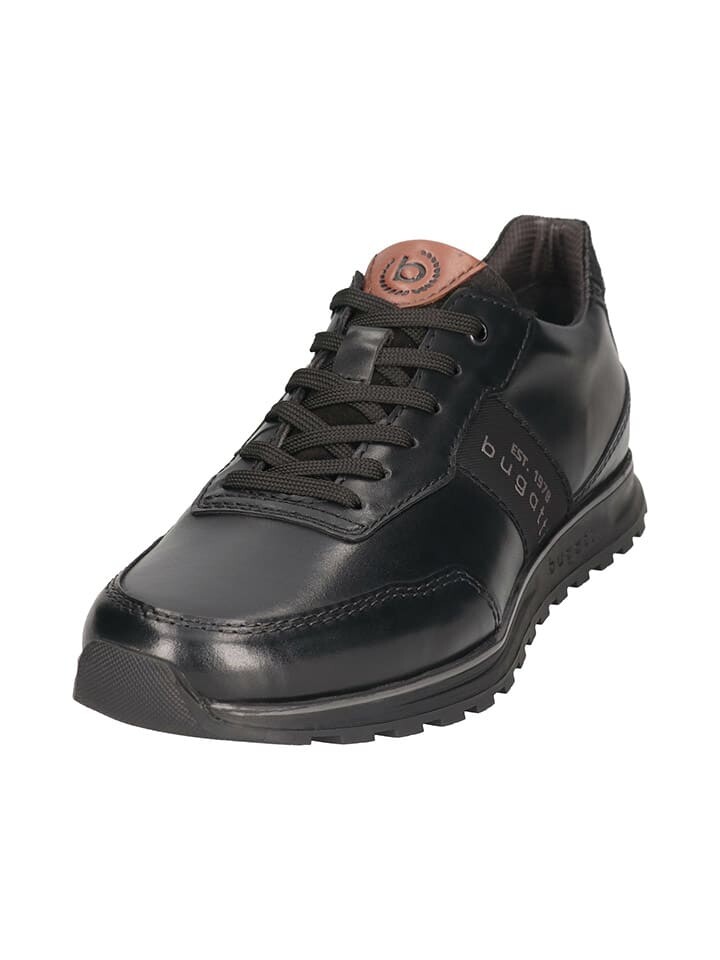 

Кроссовки на шнуровке Bugatti Leder-Sneakers, черный