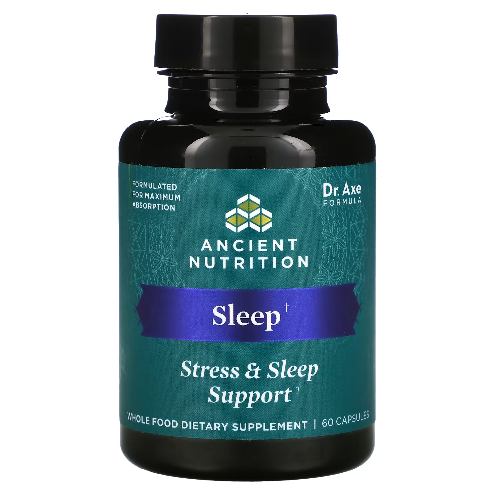 

Добавка Ancient Nutrition Stress Sleep Support, 60 капсул