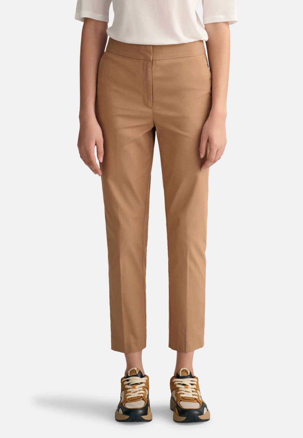 

Брюки GANT SLIM CIGARETTE SLACK, цвет Warm Khaki, Коричневый, Брюки GANT SLIM CIGARETTE SLACK, цвет Warm Khaki