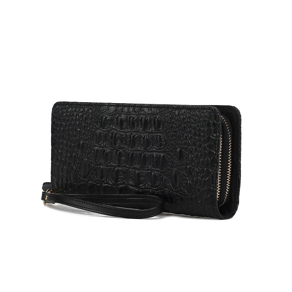 

MKF Collection Женский кошелек Eve Genuine с тиснением под крокодила от Mia K, черный