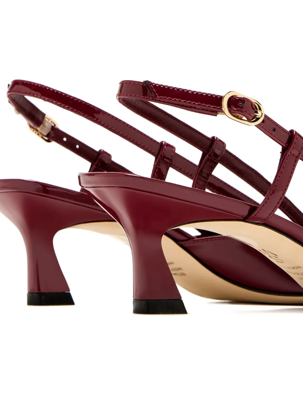 Туфли Vinnie 50 с ремешком на пятке Stuart Weitzman, красный — фото 4