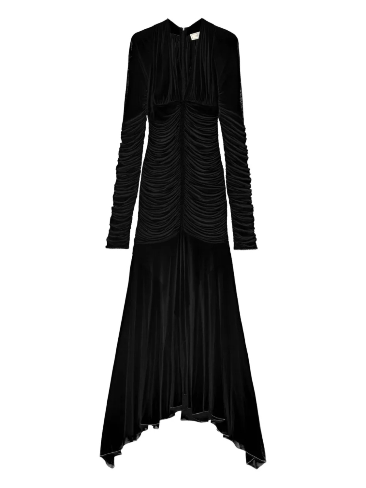 

Blumarine платье с длинными рукавами и сборками, черный