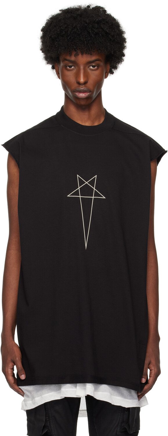 

Черная футболка Porterville Tarp Rick Owens DRKSHDW, Black/Pearl