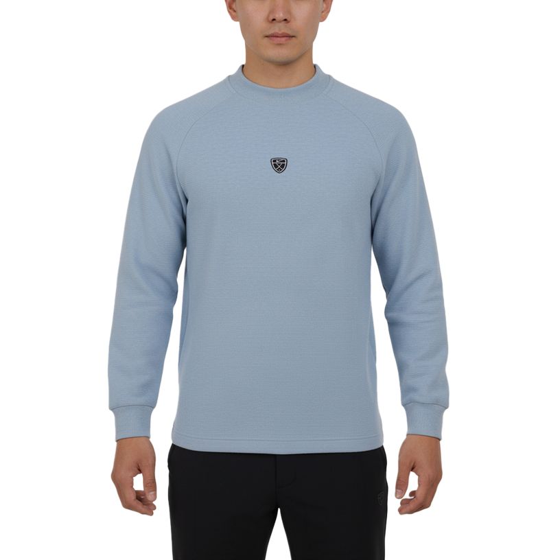 

Nike Мужская толстовка светло-голубого цвета с круглым вырезом, средней толщины