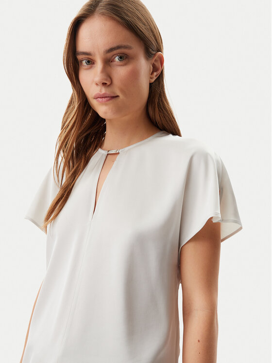 Блузка обычного кроя K20K208191 Calvin Klein, серый — фото 4