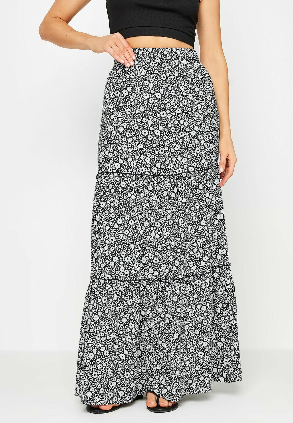 

Длинная юбка Ditsy Floral Long Tall Sally, черная
