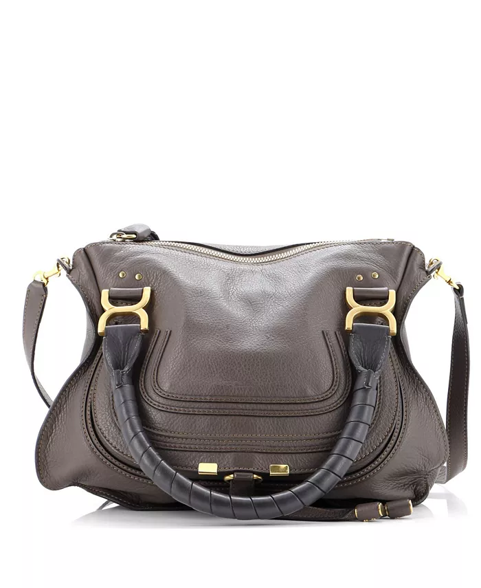

Кожаная сумка Marcie среднего размера Pre-Owned Chloe, коричневый