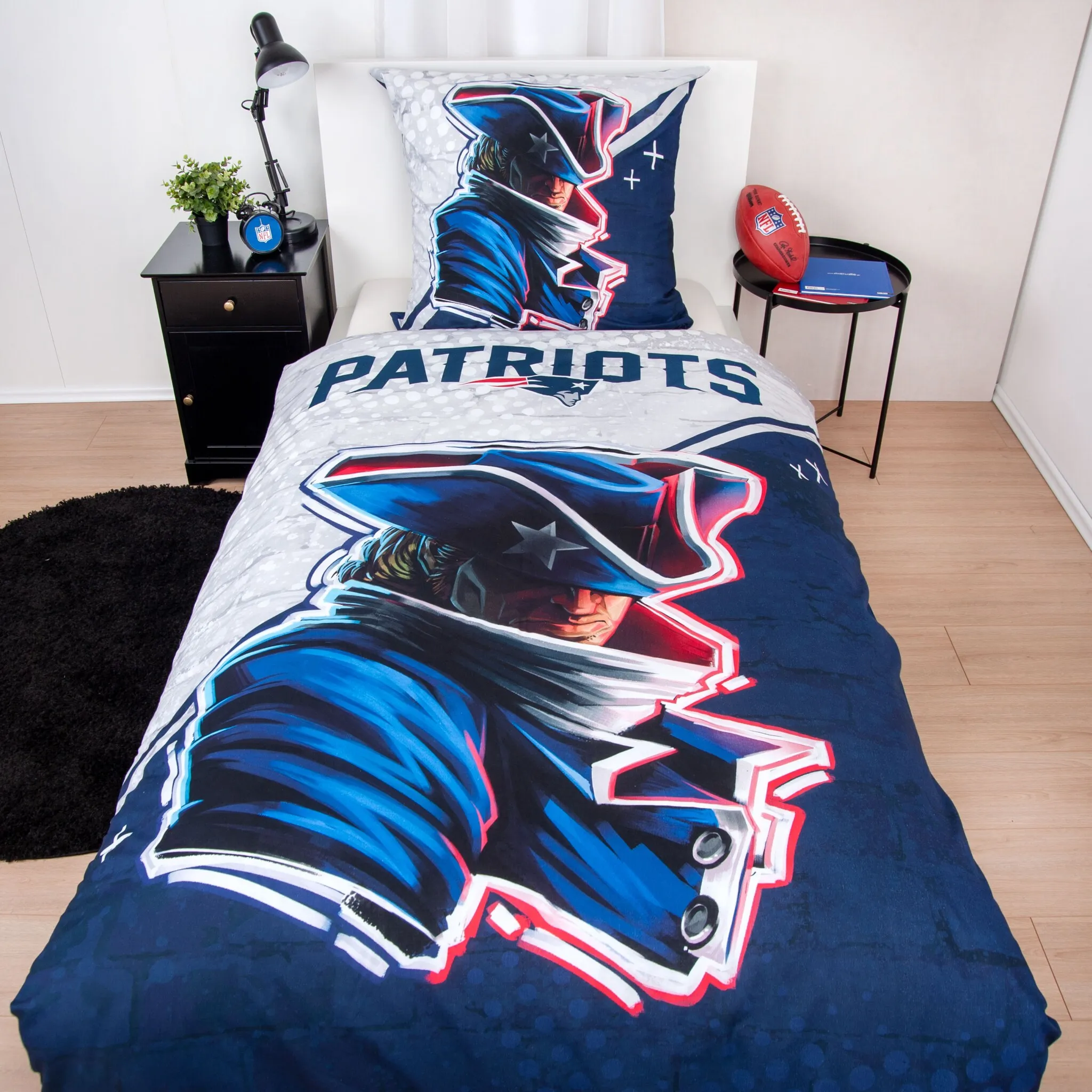 

Постельное белье НФЛ «NFL Patriots», двусторонний мотив, цвет bunt