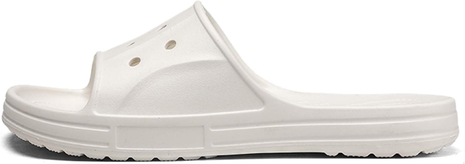 

Мужские шлепанцы с противоскользящей мягкой подошвой из ЭВА, однотонные, для домашнего использования Generic, белый