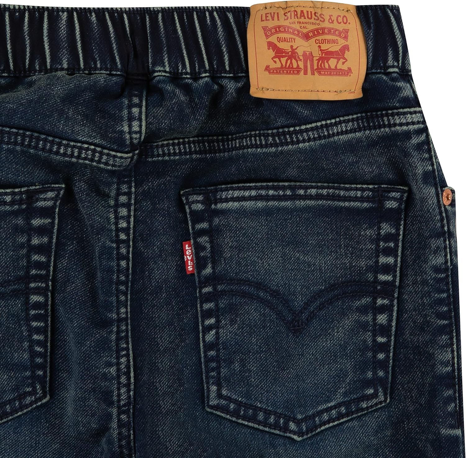 Джинсы Levi's Skinny Fit Push-on для мальчиков, Marsh Carbon — фото 4