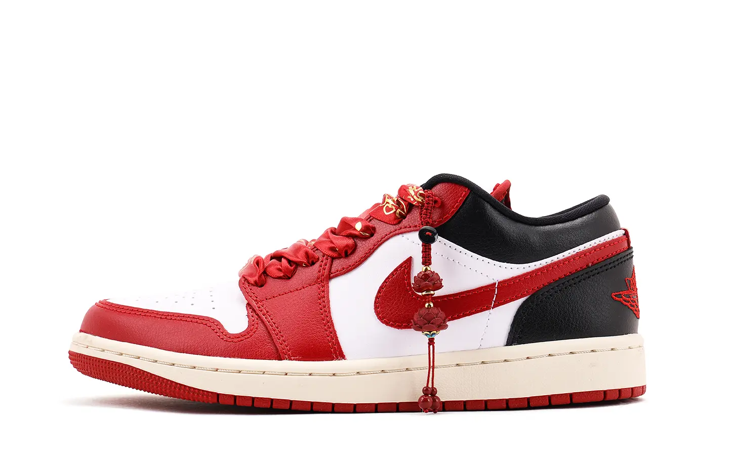 

Jordan Air 1 с кожаной амортизацией, износостойкие низкие винтажные баскетбольные кроссовки Unisex черные красные