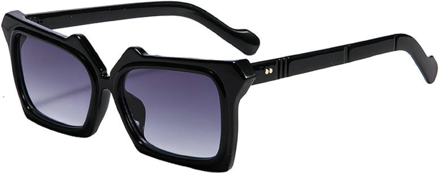 

Модные маленькие прямоугольные солнцезащитные очки с леопардовым принтом для женщин, ретро-очки для мужчин, трендовые квадратные солнцезащитные очки UV400 6206 Melrose, Black