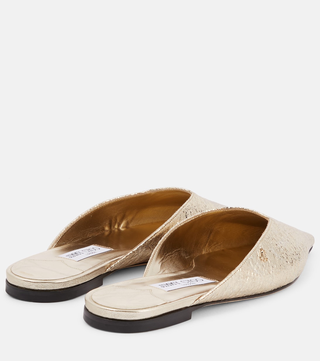Мюли Vivi из металлизированной кожи Jimmy Choo, золотой — фото 2