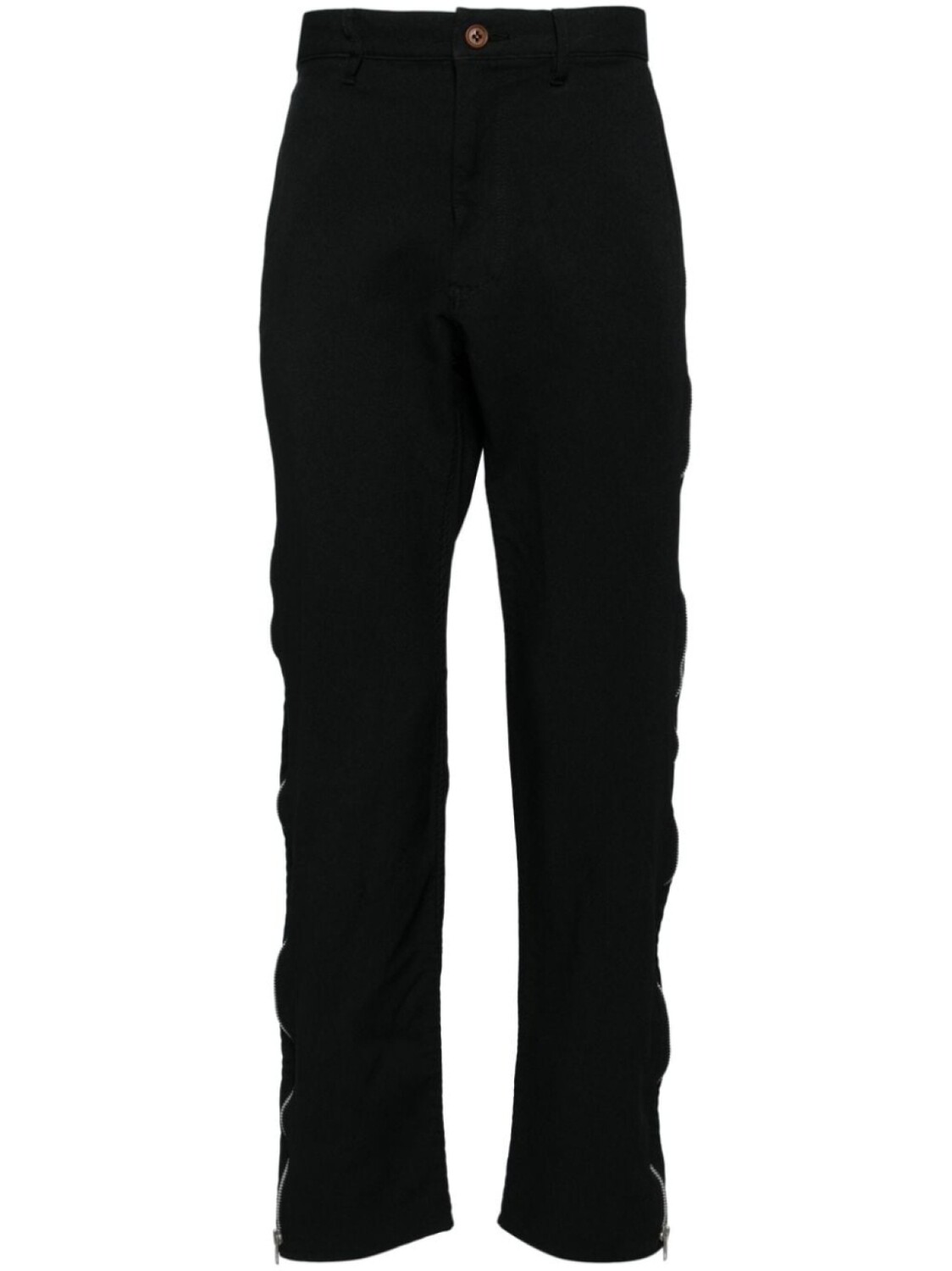 

Зауженные брюки на молнии Black Comme Des Garçons, черный