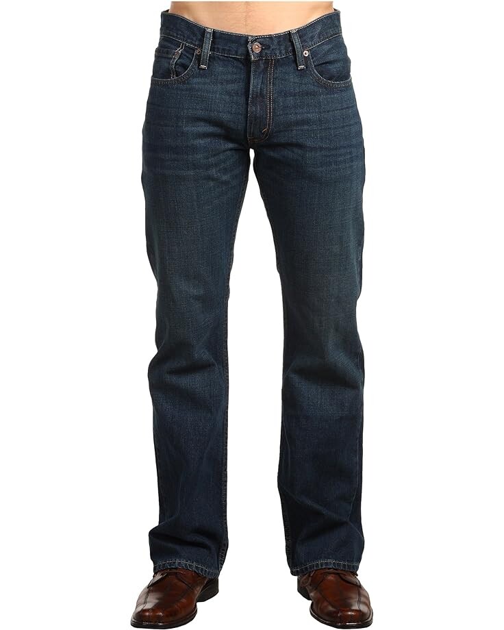 Джинсы Levi's Mens 527 Slim Bootcut, темно-синий индиго