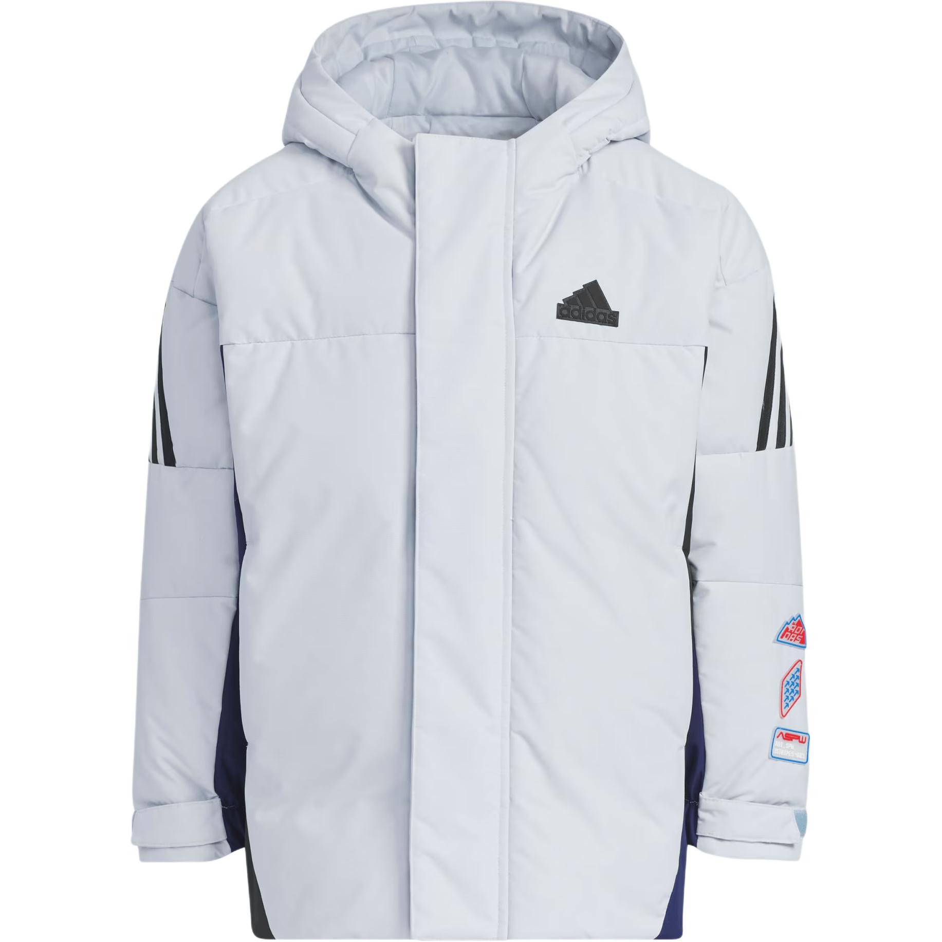 Adidas Пуховики и жилеты спортивная одежда FW24 light blue для детей 3-7 лет — фото 3