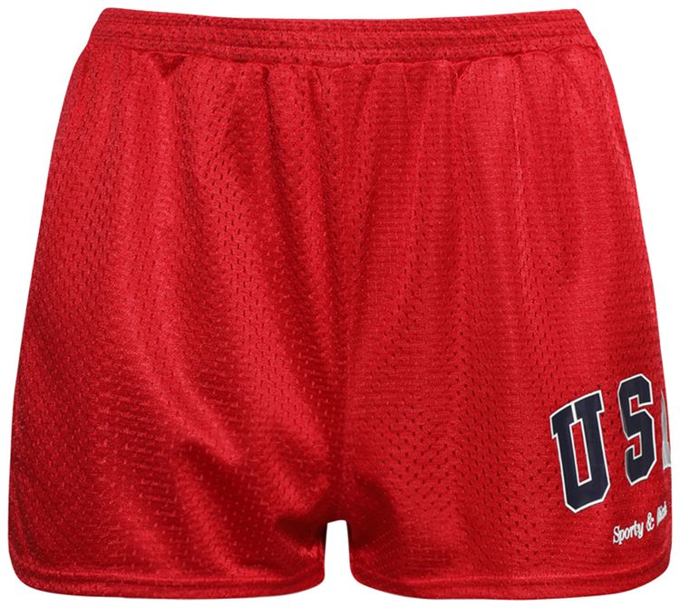 

Шорты Sporty & Rich USA Mesh Disco Short 'Sports Red/Navy/White', красный