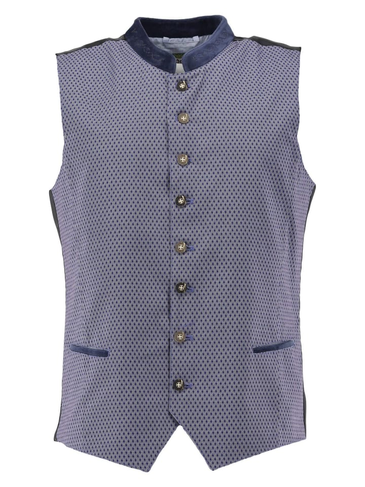 

OS-Trachten Традиционный жилет Duzar среднего синего цвета