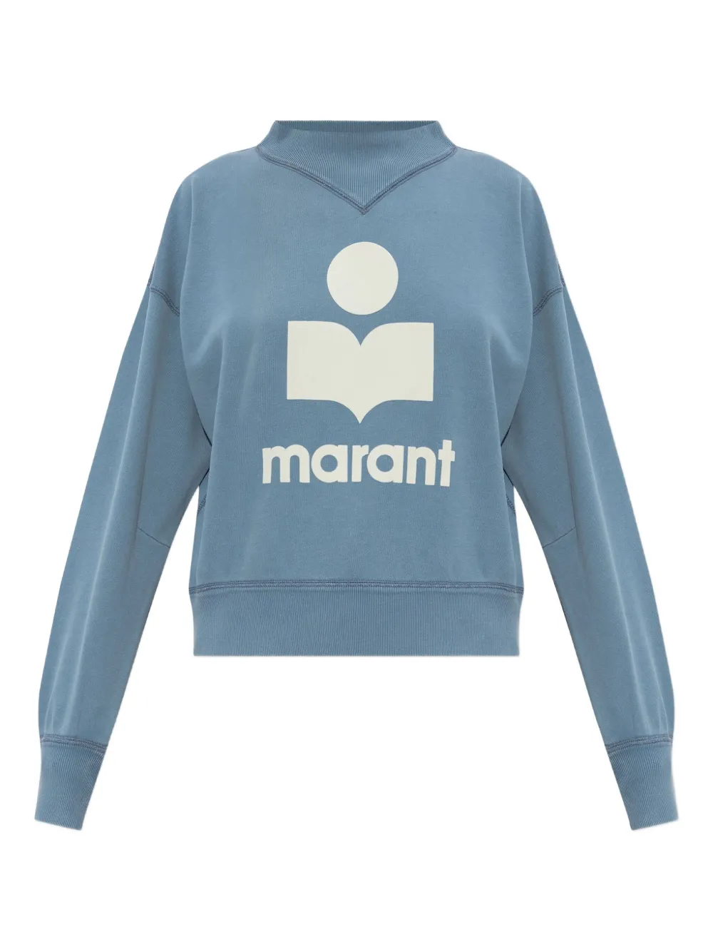 

Толстовка из хлопковой смеси с логотипом MARANT ÉTOILE, синий