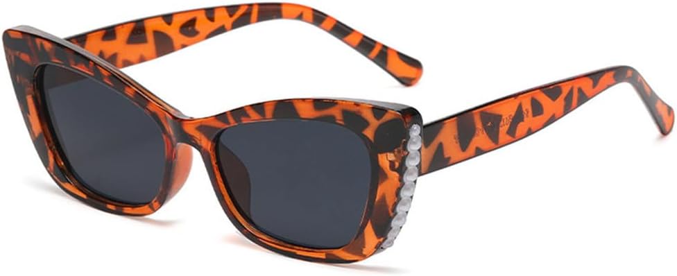 

Винтажные солнцезащитные очки «кошачий глаз» с жемчугом, женские и мужские, в стиле панк, белые солнцезащитные очки, модные и стильные очки для активного отдыха HVTVTLA, C3