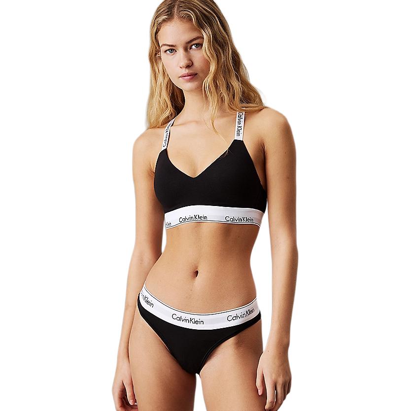 Стринги Calvin Klein THONG Underpants Europe Version, черный — фото 4