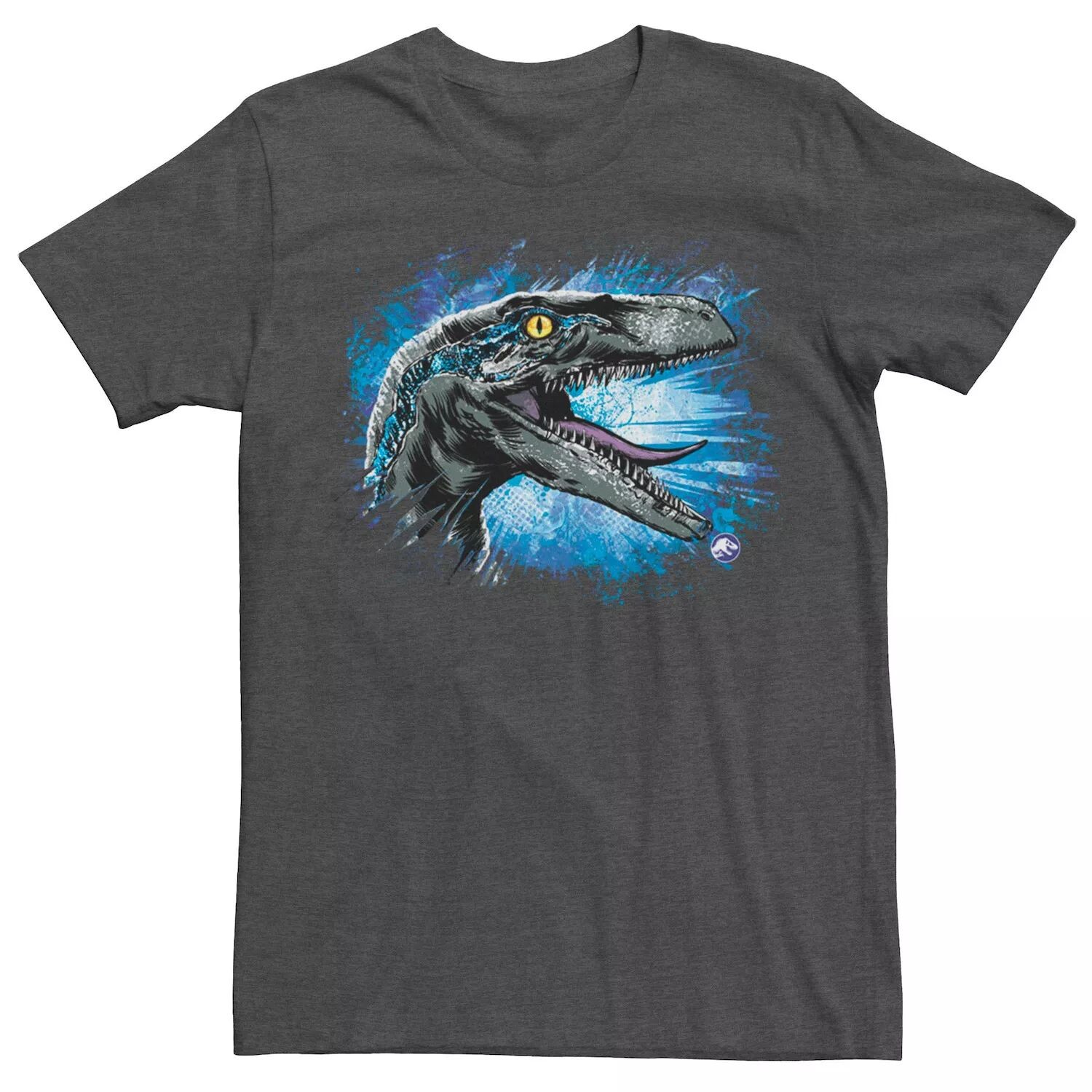

Мужская синяя футболка с брызгами Raptor Jurassic World, Синий, Мужская синяя футболка с брызгами Raptor Jurassic World