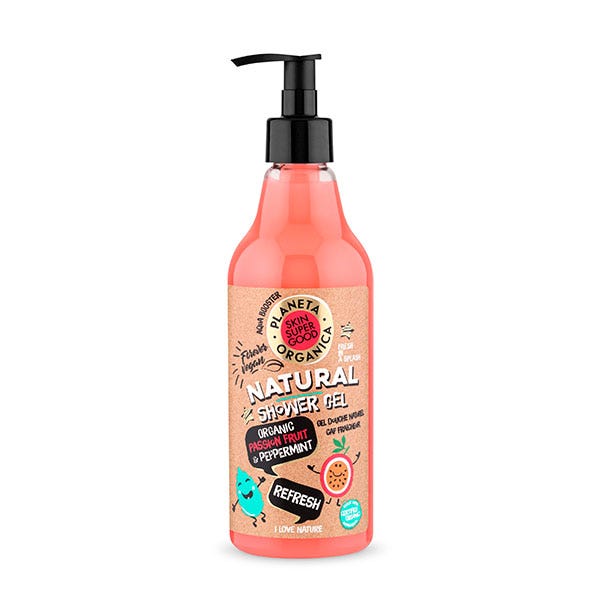 

Гель для душа ORGANIC SHOP Skin Super Good Natural Shower Gel Passion Fruit & Peppermint, 500 мл