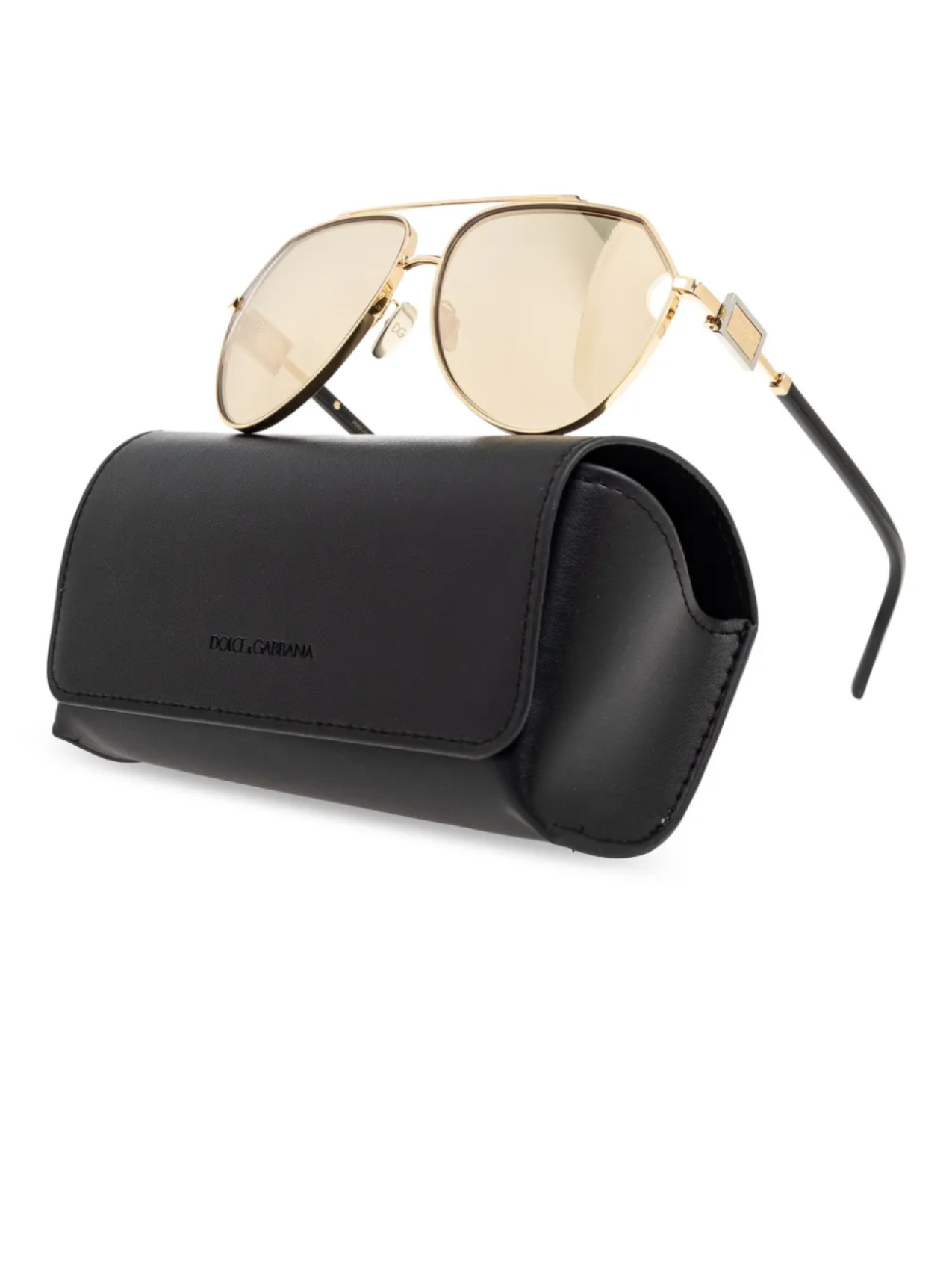 Умные солнцезащитные очки Dolce & Gabbana Eyewear, золотой — фото 3