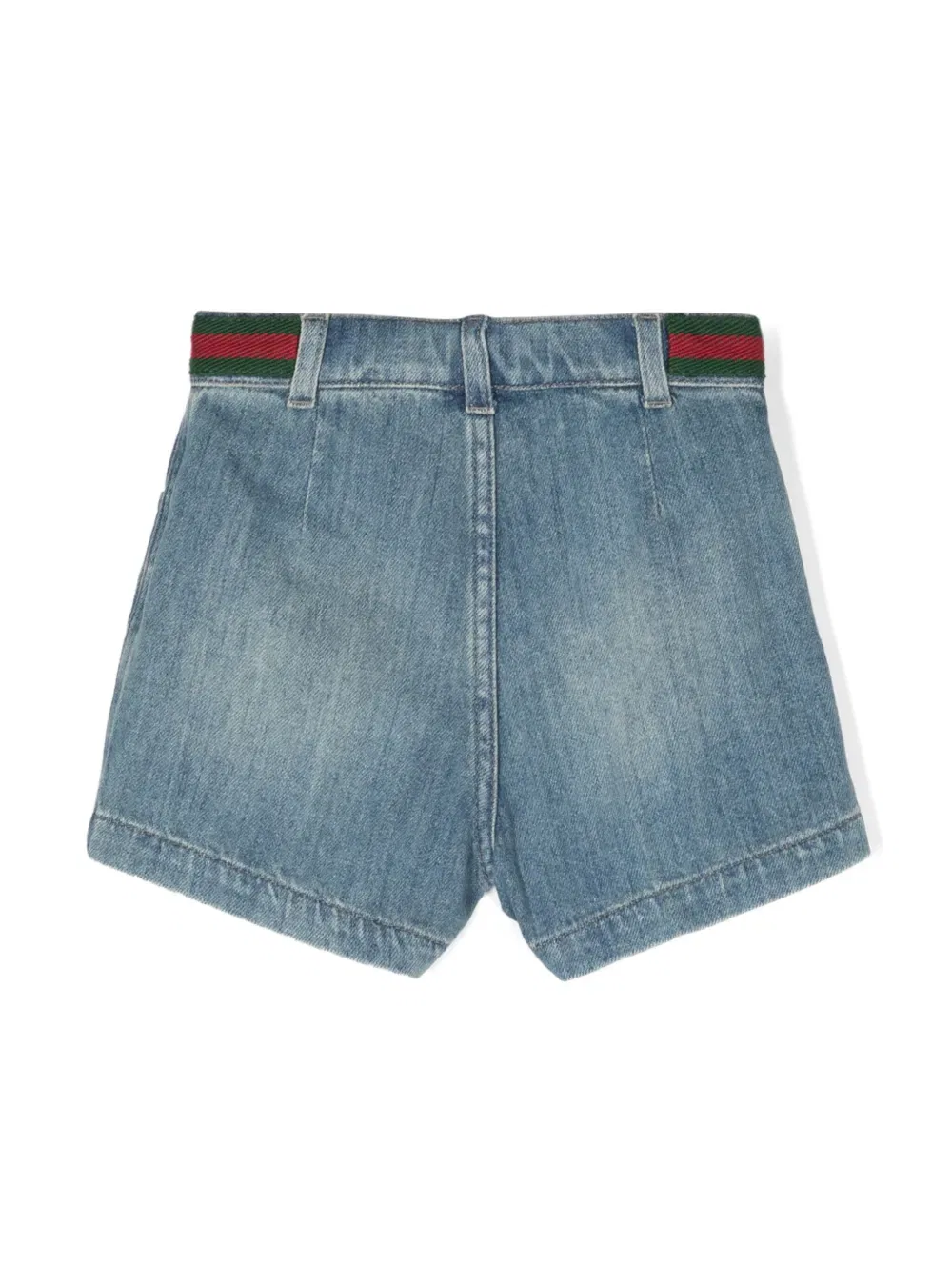 Джинсовые шорты Web-Detail Gucci Kids, синий — фото 2
