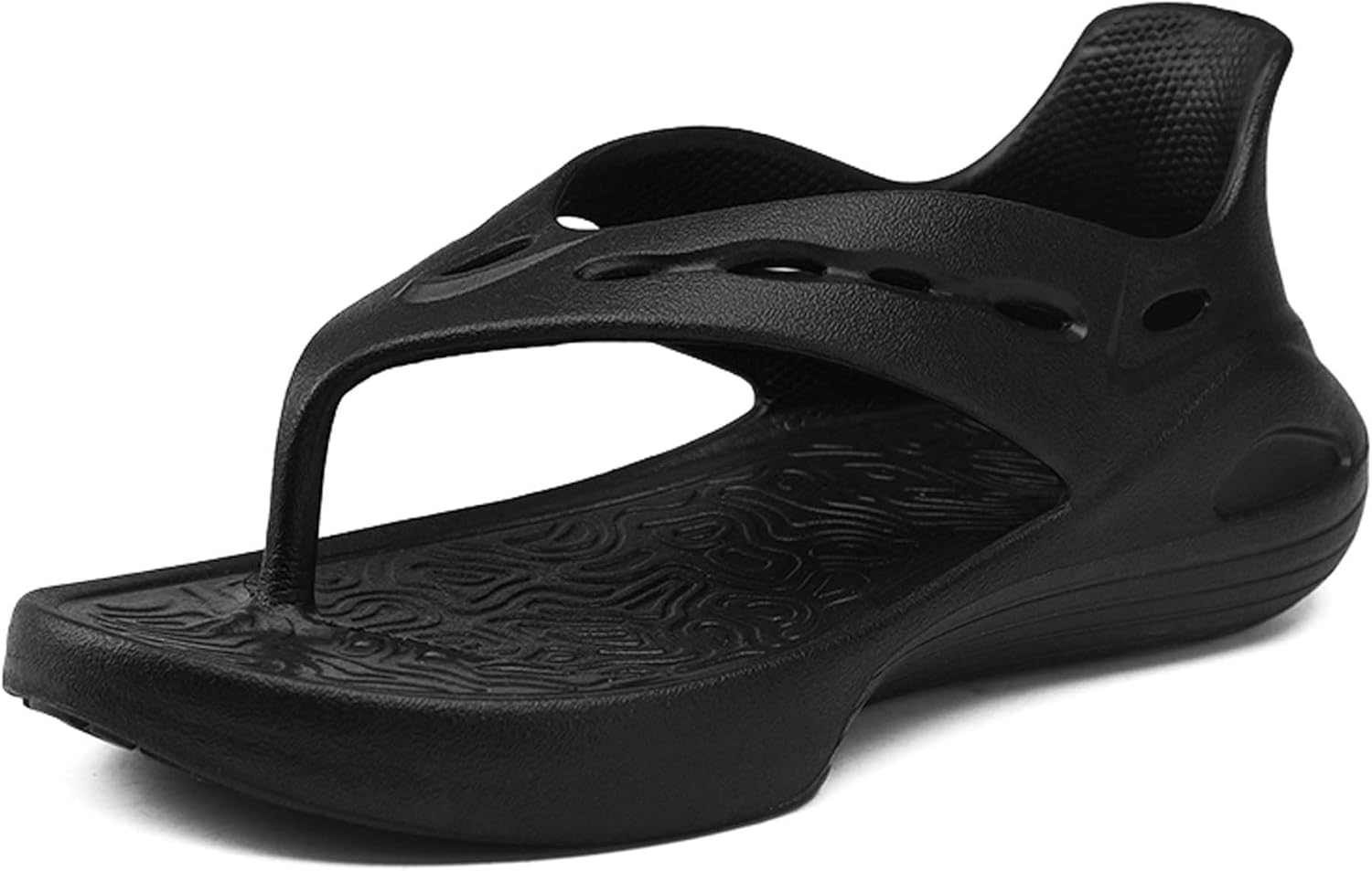 

UANGLI Летние мужские сандалии летние пляжные туфли сандалии для улицы и дома, дышащие, легкие и комфортные, черный