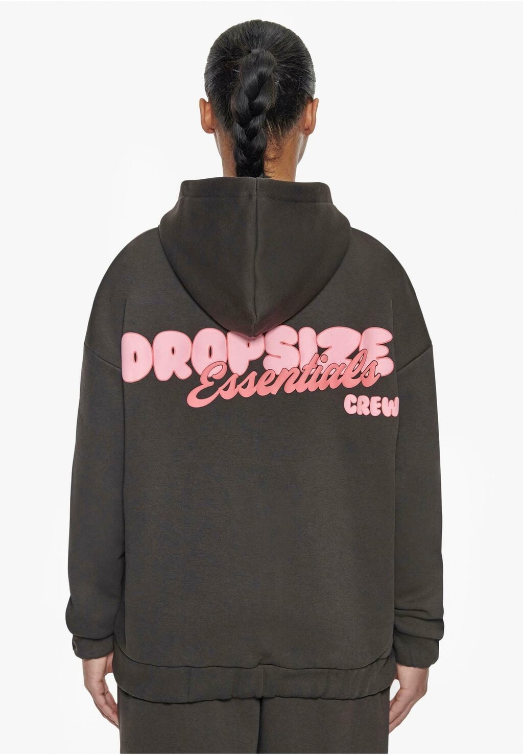 

Толстовка на молнии ESSENTIAL CREW ZIP HOODIE Dropsize, пестрый черный