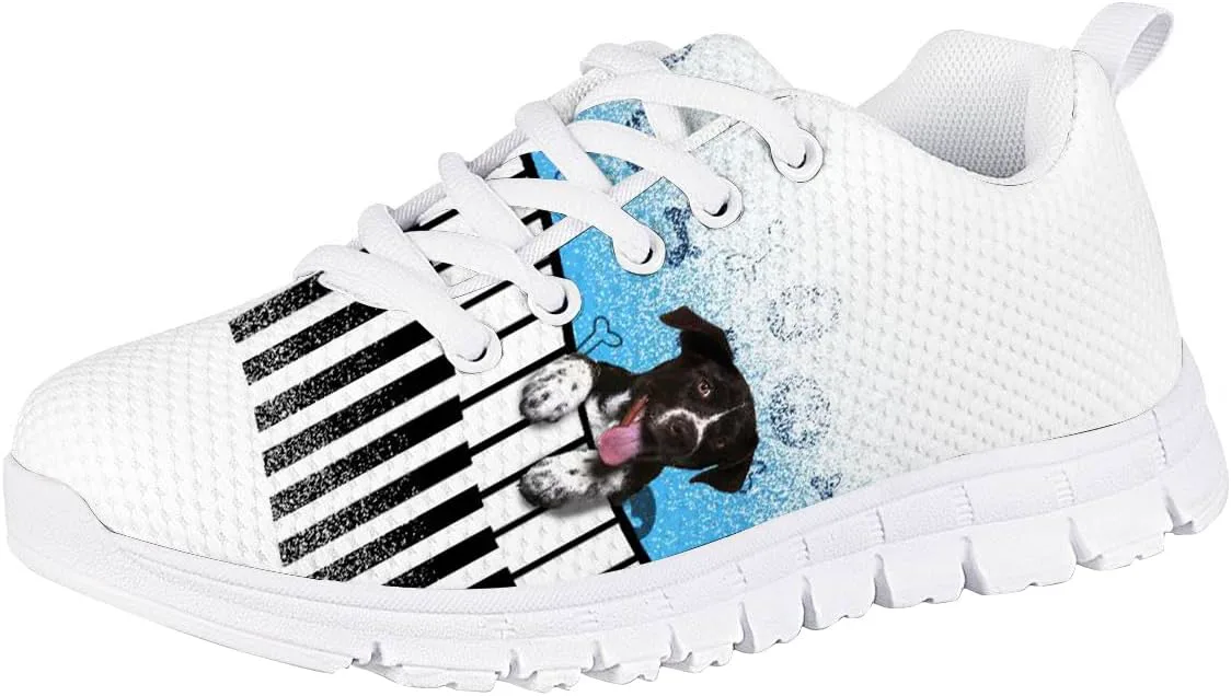 

Кроссовки Forchrinse для мальчиков и девочек с разноцветными нотами, легкие беговые и теннисные, дышащие модные кроссовки для повседневных прогулок и спорта