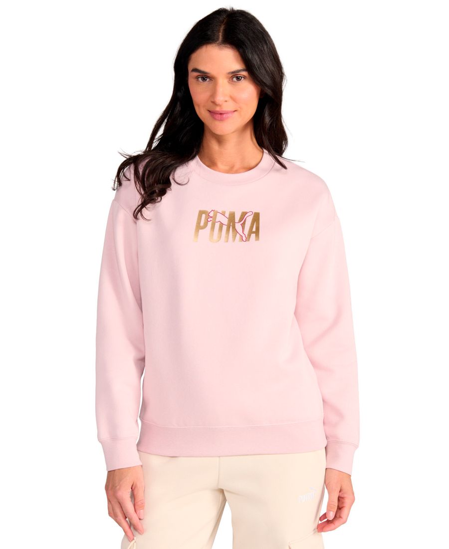 

Женская толстовка с круглым вырезом Puma, Mauve Mist