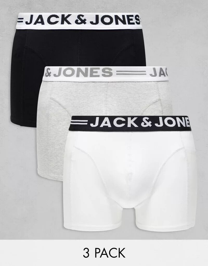 

Jack & Jones – 3 упаковки трусов разных цветов