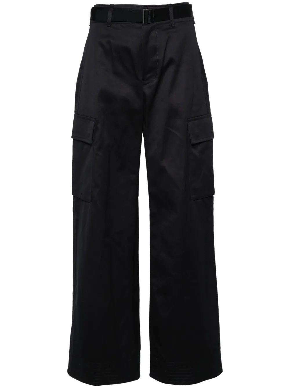 

Широкие брюки карго с завышенной талией SACAI, синий