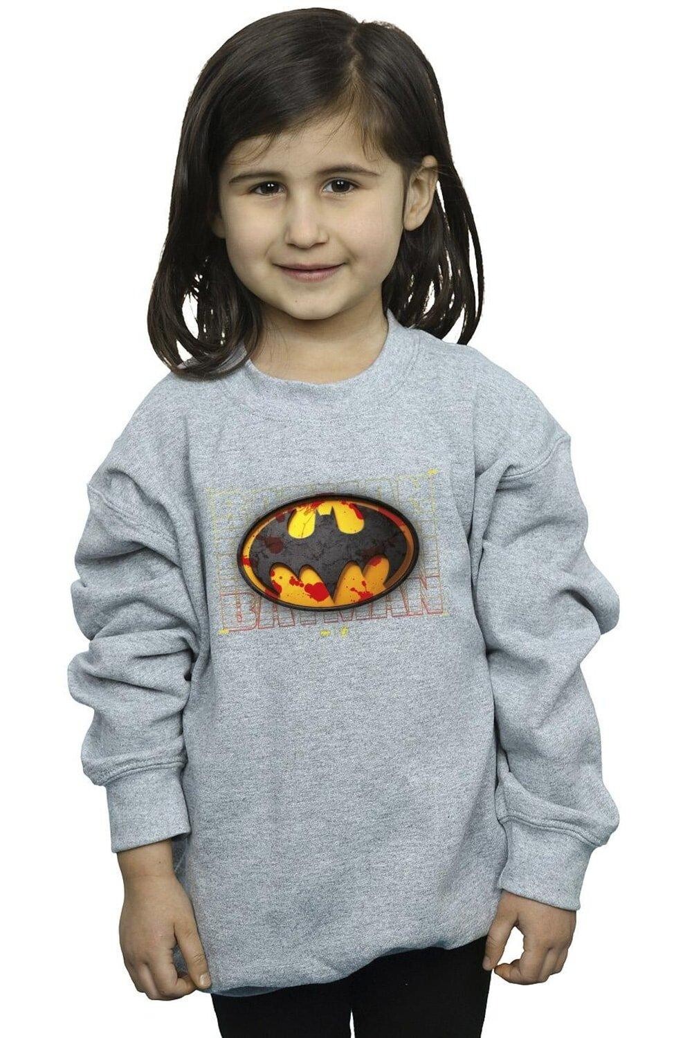 

Красная толстовка с брызгами The Flash Batman DC Comics, серый